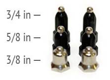 Image comparing different contact pin shapes and sizes.