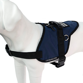 Padded Service Dog Vest - Medium- Navy Blue