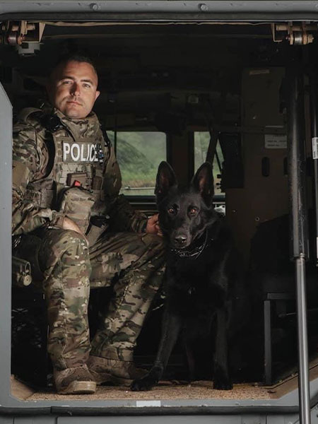 Ian with K9 Jake