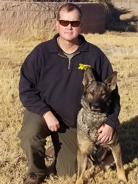 David with K9 Geli