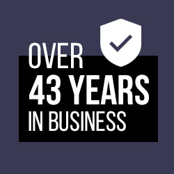 Over 43 years in business