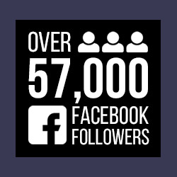 Over 57,000 Facebook followers