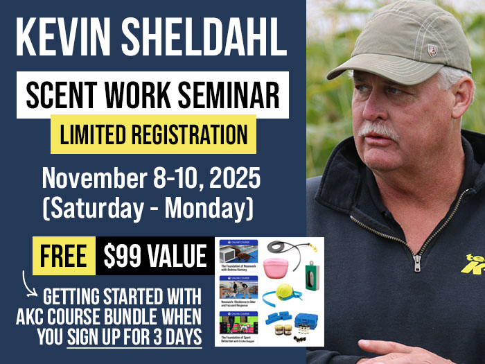Kevin Sheldahl Scent Work Seminar