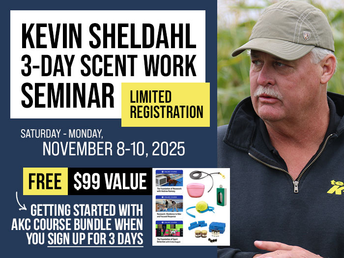 Kevin Sheldahl Scent Work Seminar