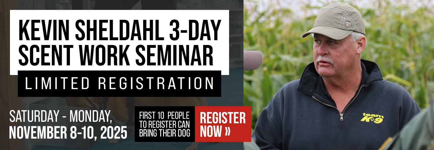 Kevin Sheldahl Scent Work Seminar
