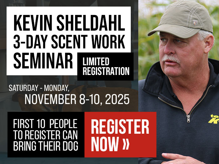 Kevin Sheldahl Scent Work Seminar