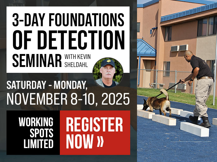 Kevin Sheldahl Scent Work Seminar