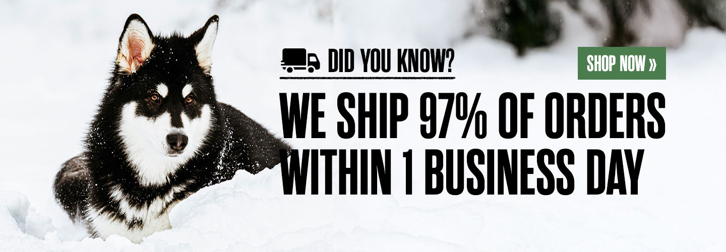 Did you know? 97% of orders ship in 1 business day