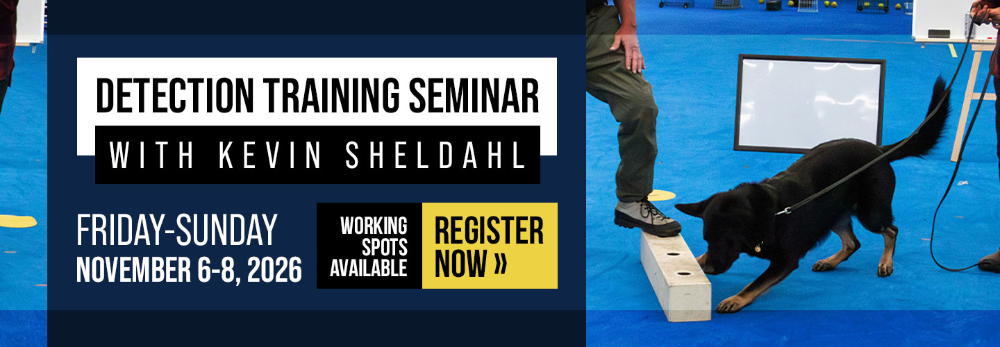 Kevin Sheldahl Detector Dog Training Seminar