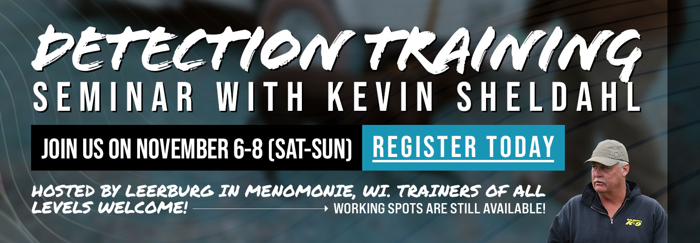 Kevin Sheldahl Detector Dog Training Seminar
