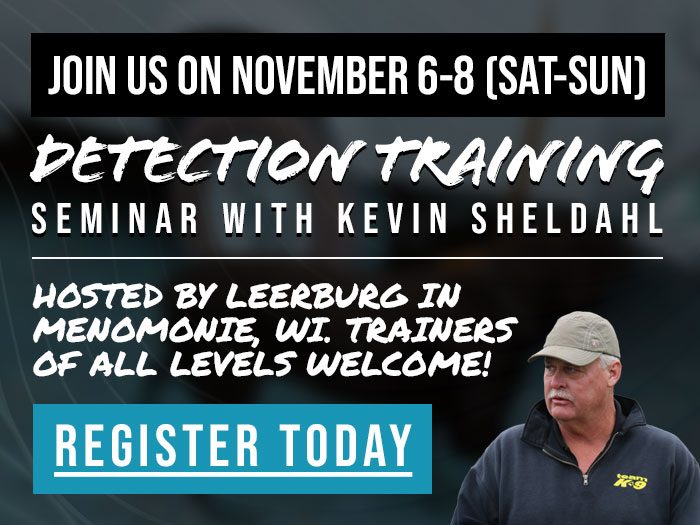 Kevin Sheldahl Detector Dog Training Seminar