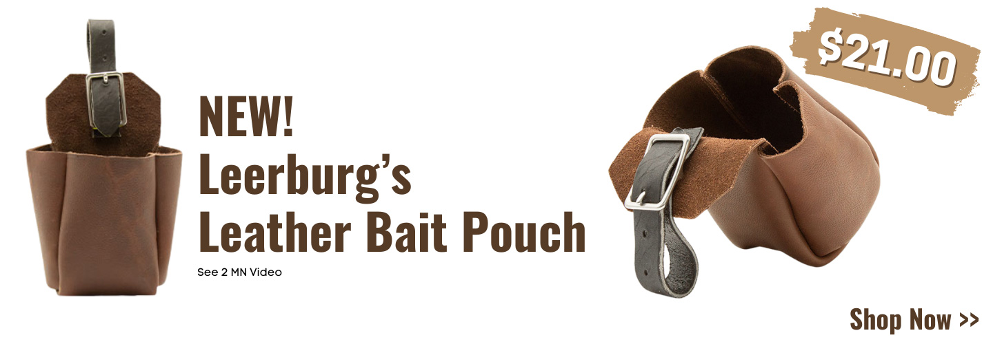 New! Leather Bait Pouch