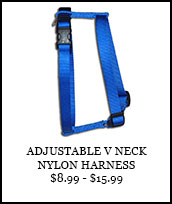 Adjustable V Neck Nylon Harness
