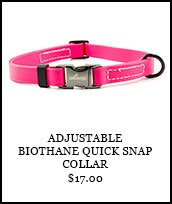 Adjustable Biothane Quick Snap Collar