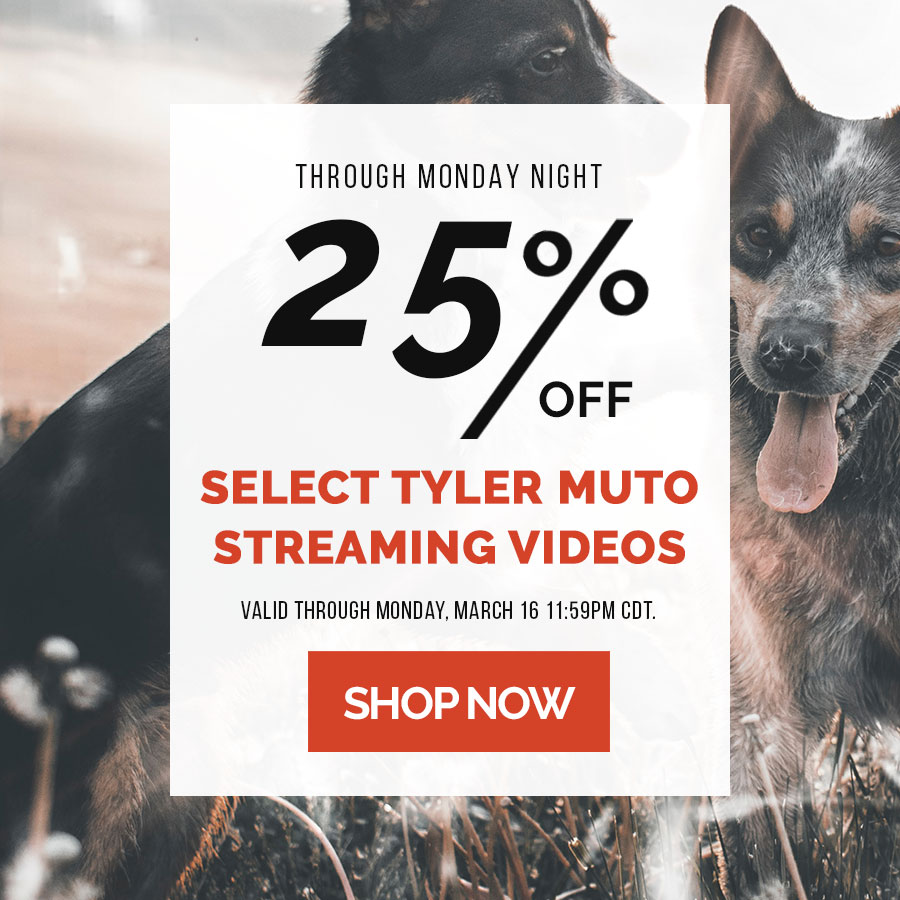 25% OFF Select Tyler Muto Streaming Videos. Valid through Monday, March 16, 11:59PM CDT.