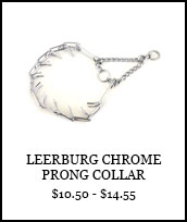 Leerburg Chrome Prong Collar