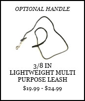 3/8 inch Lightweight Multi-purpose Leash - Handle Optional