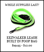 Eezwalker Leash With Built In Poop Bag and Handle