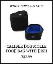 Caliber Dog MOLLE Food Bag with Dish
