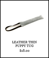 Leather Thin Puppy Tug
