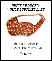Police Style Leather Muzzle
