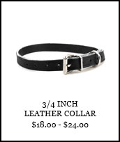 3/4 Leather Collar