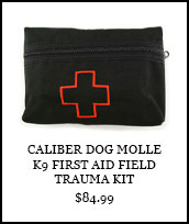Caliber Dog MOLLE K9 First Aid Field Trauma Kit