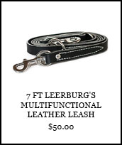 7 ft Leerburg's Multifunctional Leather Leash