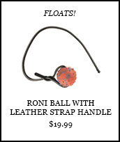 Roni Ball with Leather Strap Handle