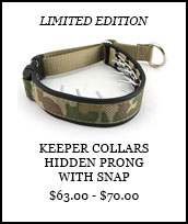 Limited Edition Keeper Collars Hidden Prong with Snap