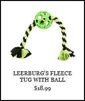 Leerburg's Fleece Tug with Ball