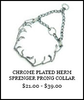 Chrome Plated Herm Sprenger Prong Collar
