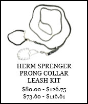 Herm Sprenger Prong Collar Leash Kit