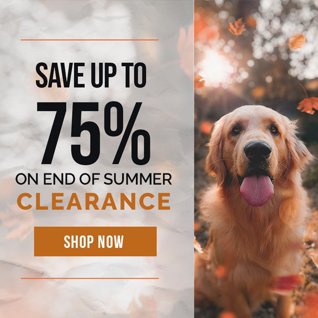 Save up to 75% on End of Summer Clearance.
