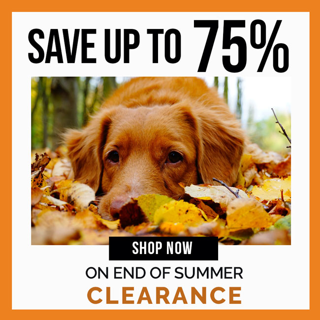 Save up to 75% on End of Summer Clearance.