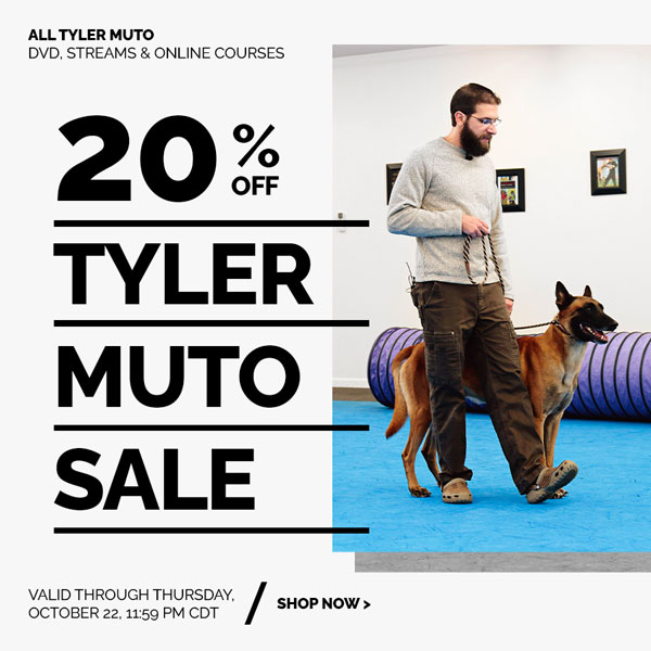 20% off all Tyler Muto DVDs, streams and online courses. Valid through Thursday, October 22, 11:59 PM CDT. No coupon needed. Discount applied in cart.