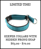 Limited Time - Keeper Collars Hidden Prong with Snap