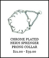 Chrome Plated Herm Sprenger Prong Collar