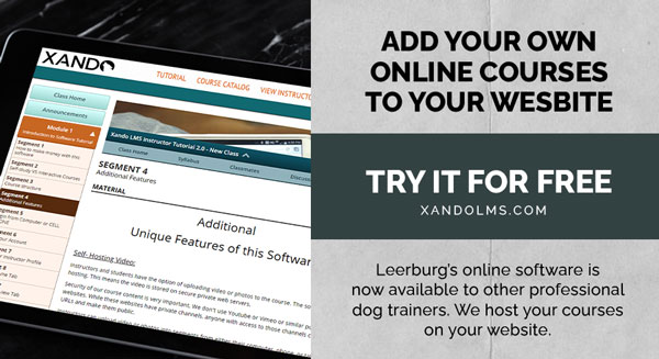 Leerburg's new cloud based software.