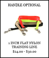 1 inch Flat Nylon Training Line - Handle Optional