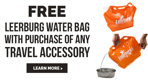 Free Leerburg sport bag with purchase of any Amish leather product.