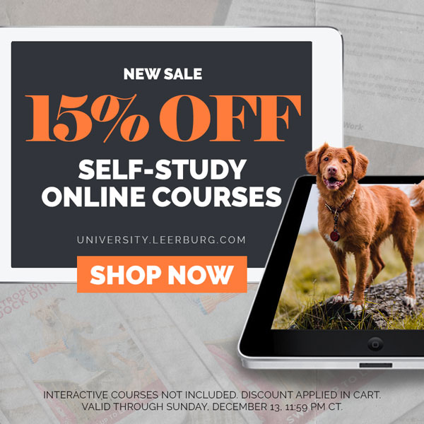 15% OFF self-study online courses. Interactive courses not included. Discount applied in cart. Valid through Sunday, December 13, 11:59 PM CT.