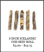 6 Inch Icelandic Cod Skin Roll
