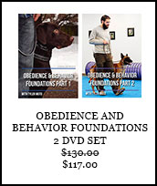Obedience and Behavior Foundations 2 DVD Set