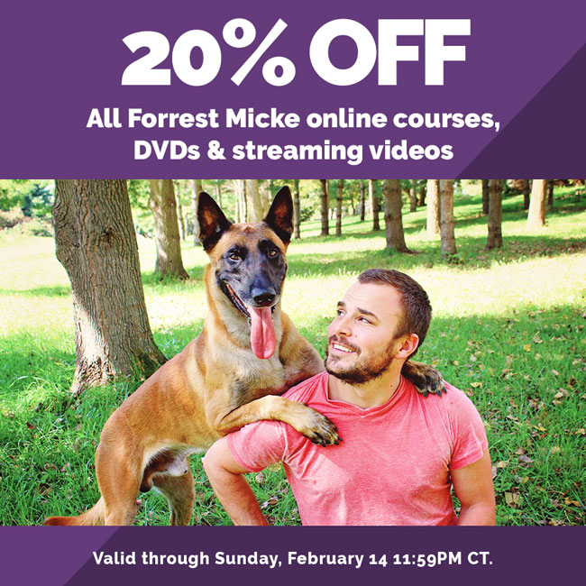 20% off ALL Forrest Micke Training DVDs, Streams and Online Courses