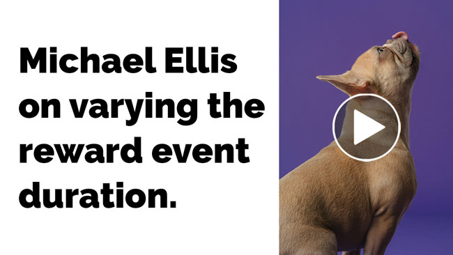 Video: Varying Reward Event Duration with Michael Ellis