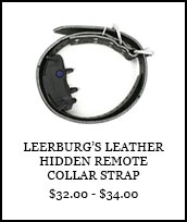 Leerburg's Leather Hidden Remote Collar Strap