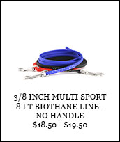 3/8 inch Multi Sport 8 ft BioThane Line