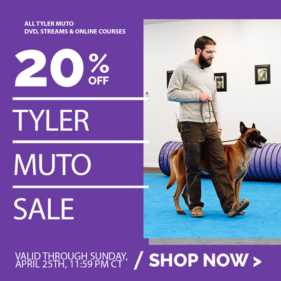 20% OFF ALL Tyler Muto Training. Sale ends Sunday, April 25th, at 11:59PM CT.