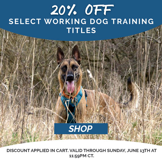 20% OFF Select Working Dog Training Content